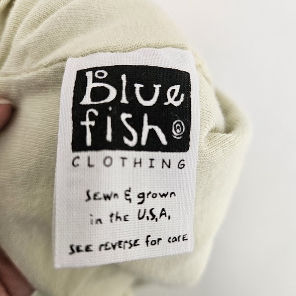 Blue Fish Butter Yellow Kitchen Utensil Button Front Vest - Picture 14 of 14